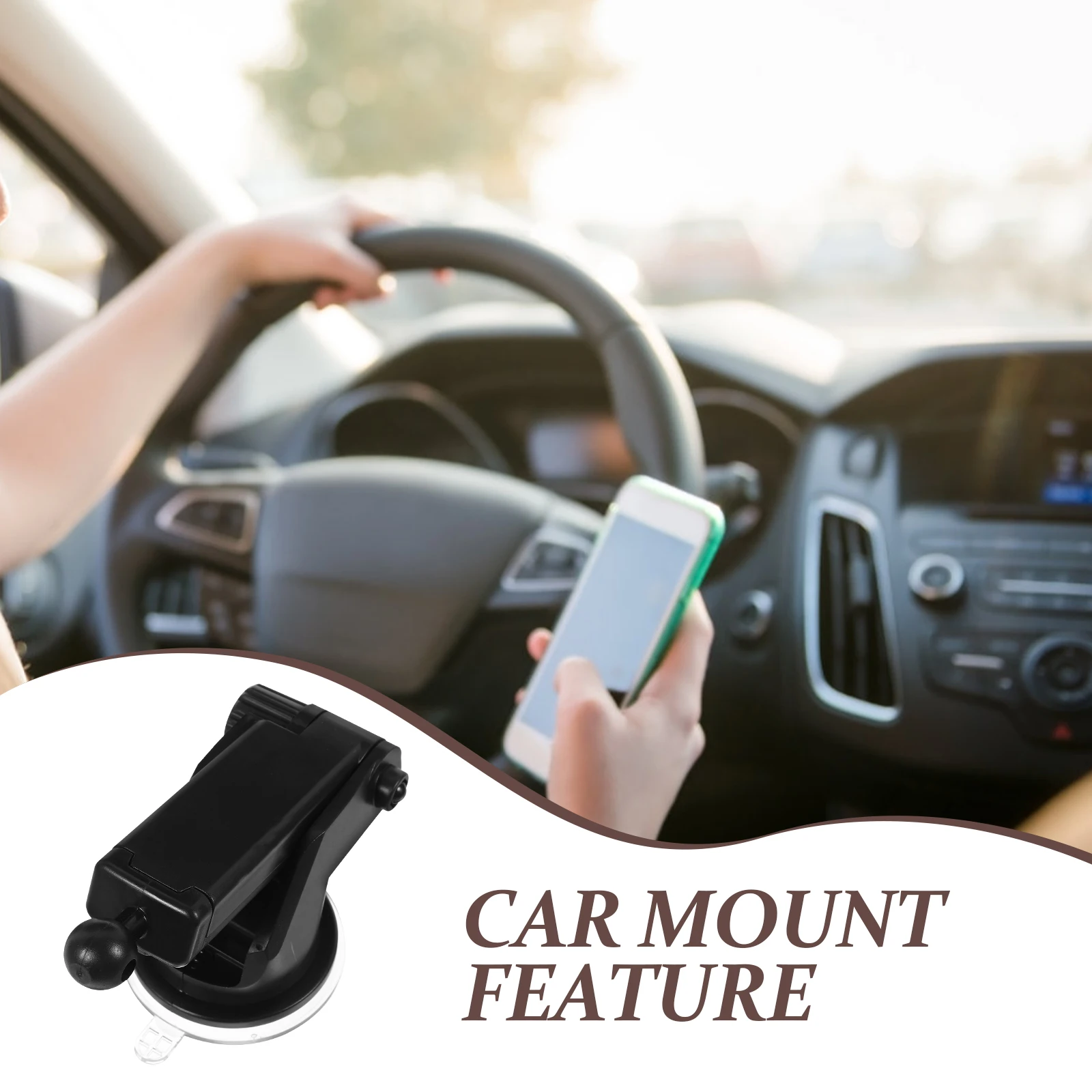

Car Dash Camera Suction Mount 17mm Compatible 360 Degree Rotatable Adjustable Length Car Phone Tripod Dash Cam Mount