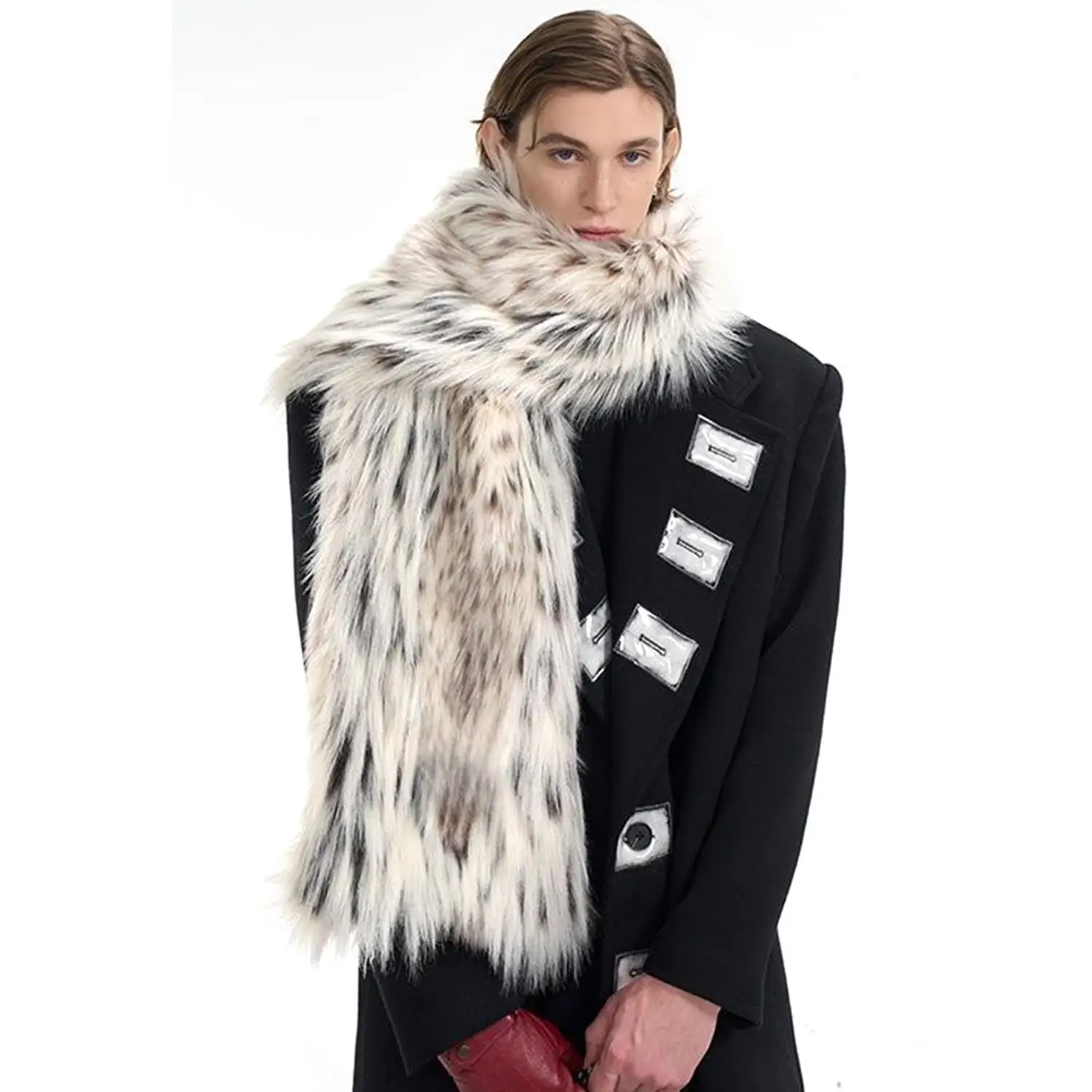 

Толстые шали из искусственного лисьего меха, мягкие пушистые шарфы, толстые уличные защитные приспособления для шеи, меховой декор, женские зимние женские утеплители для шеи