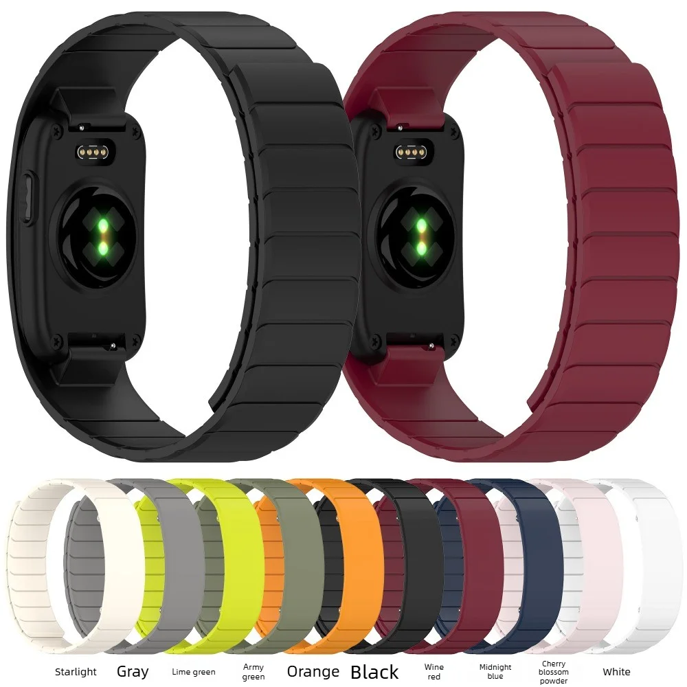 For Garmin Cirqa Silicone Sport Band Magnetic Quick Release Replacement Strap Waterproof Sweat Resistant Wristband