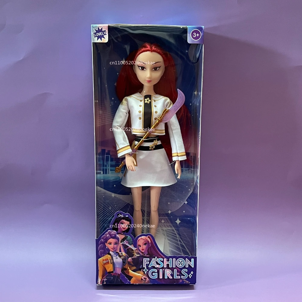 

Kpop Demon Hunters Styles с оружием Кукла Игрушка Руми Мира Дои Персонаж виниловая маска фигурка Подарок на день рождения Фан-клуб Подарки