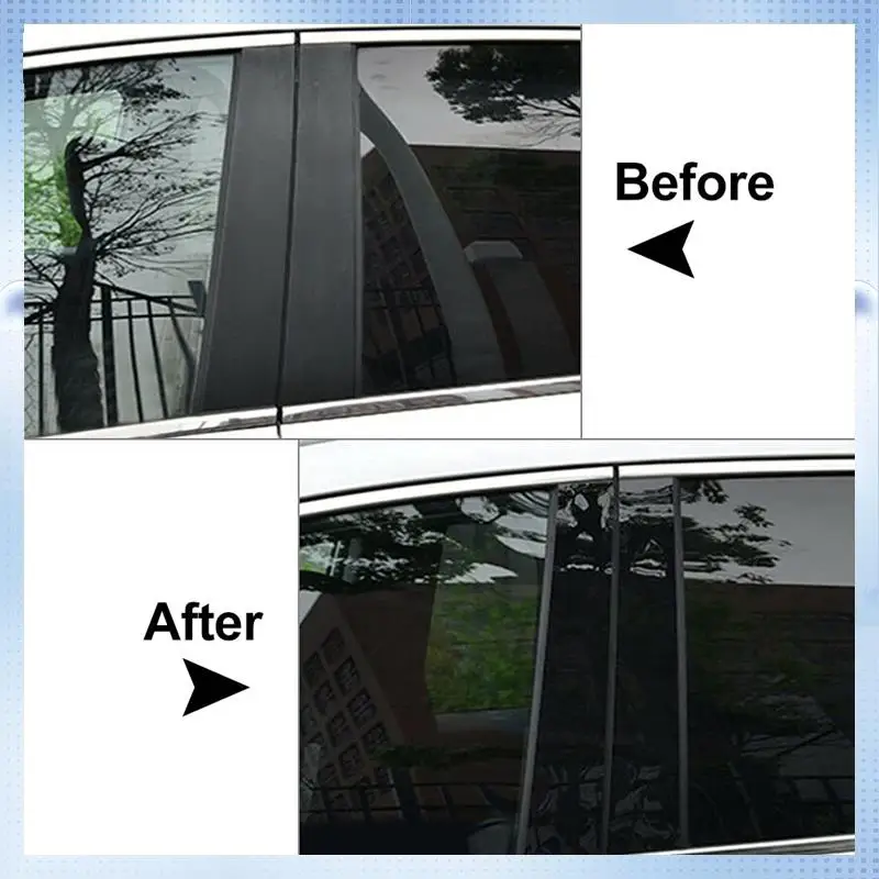

NEW-Car Pillar Posts Door Window Trim Moldings Anti Scratch Stickers For KIA Forte K3 2019-2022 Replacement Glossy Black