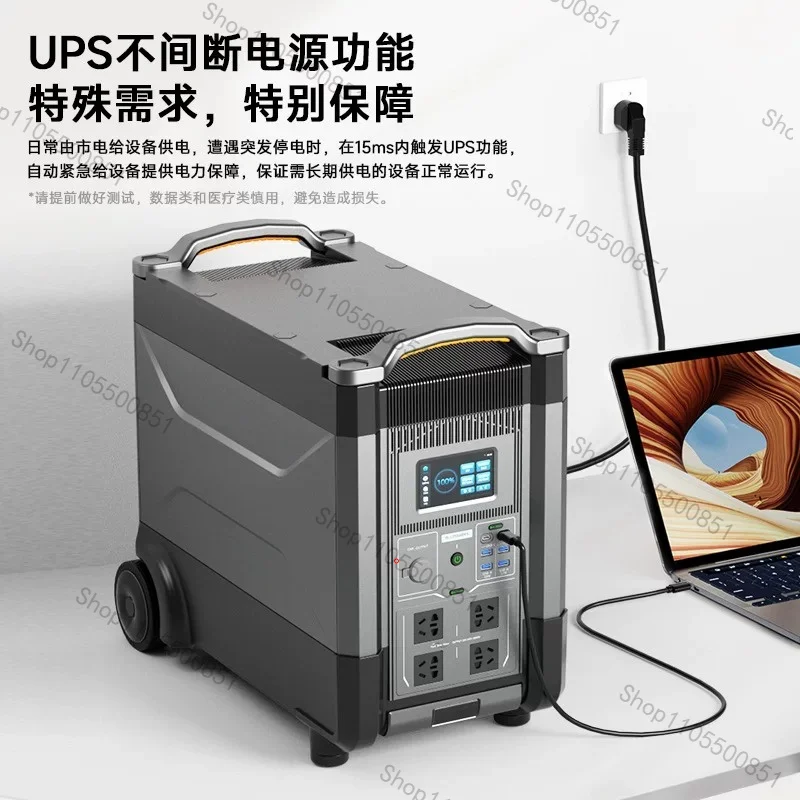 ALLPOWERS Solar Generator R4000 with 400W Solar Panel, 4 X 4000W (6000W Surge) AC Outlets, 3600Wh Portable Power Station