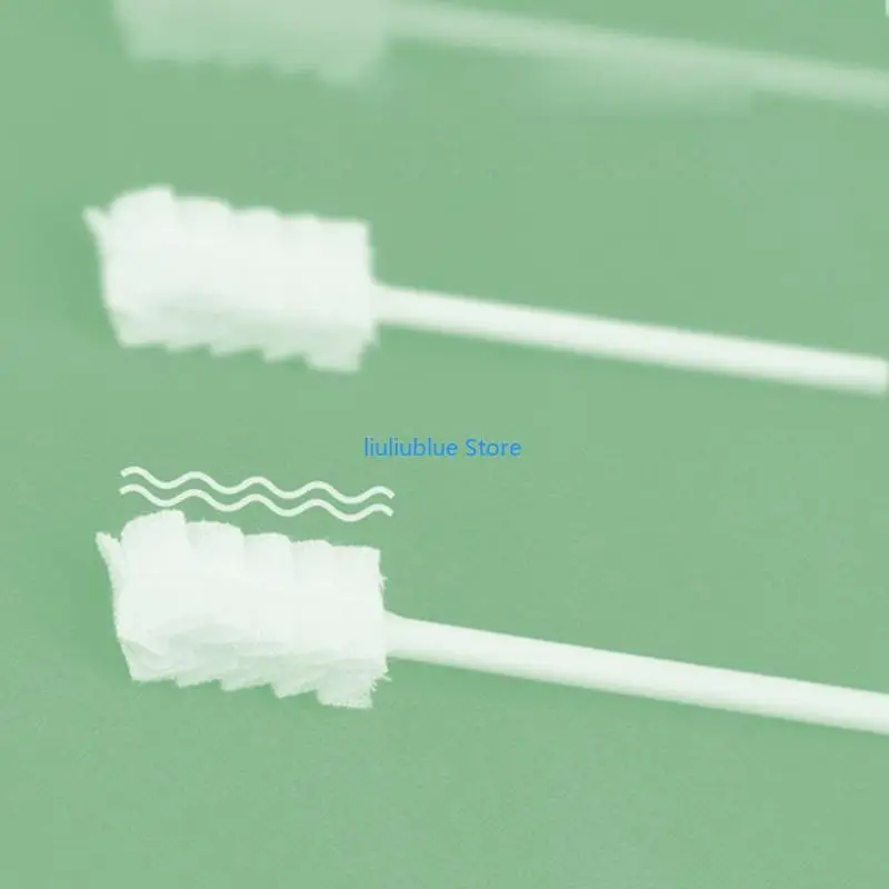 30 قطعة/صندوق منظف لسان الطفل المتاح الشاش فرشاة الأسنان ورقة قضيب الرضع فرشاة تنظيف الفم عصا 62CF #4