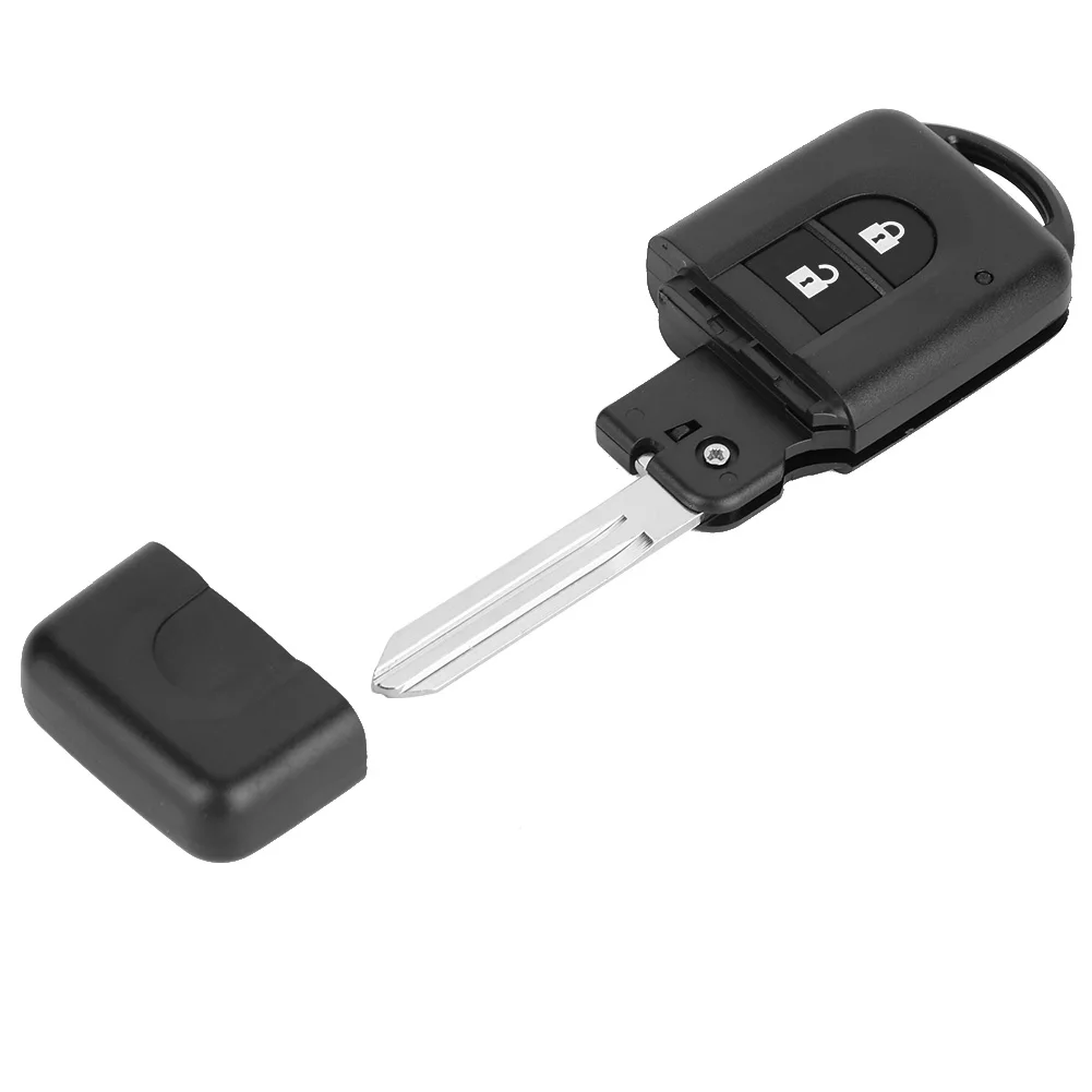 Key Fob Cover 2 Button ABS Car Remote Key Fob Case Smart Cover Shell Fits
