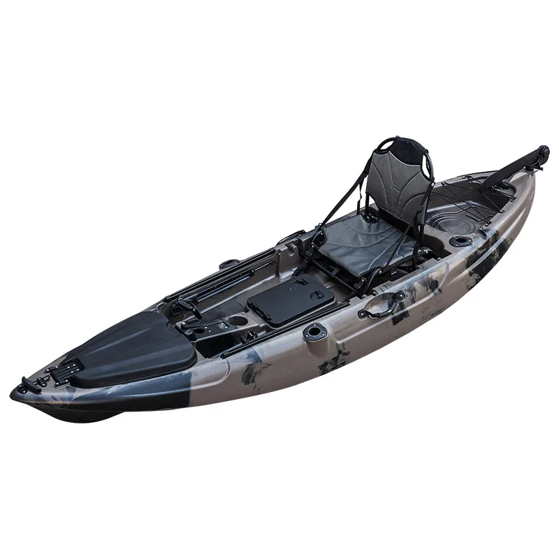 2.9m plastic LLDPE china kayak manufacturer KUER supplying water sport products paddle kayak fishing kayak