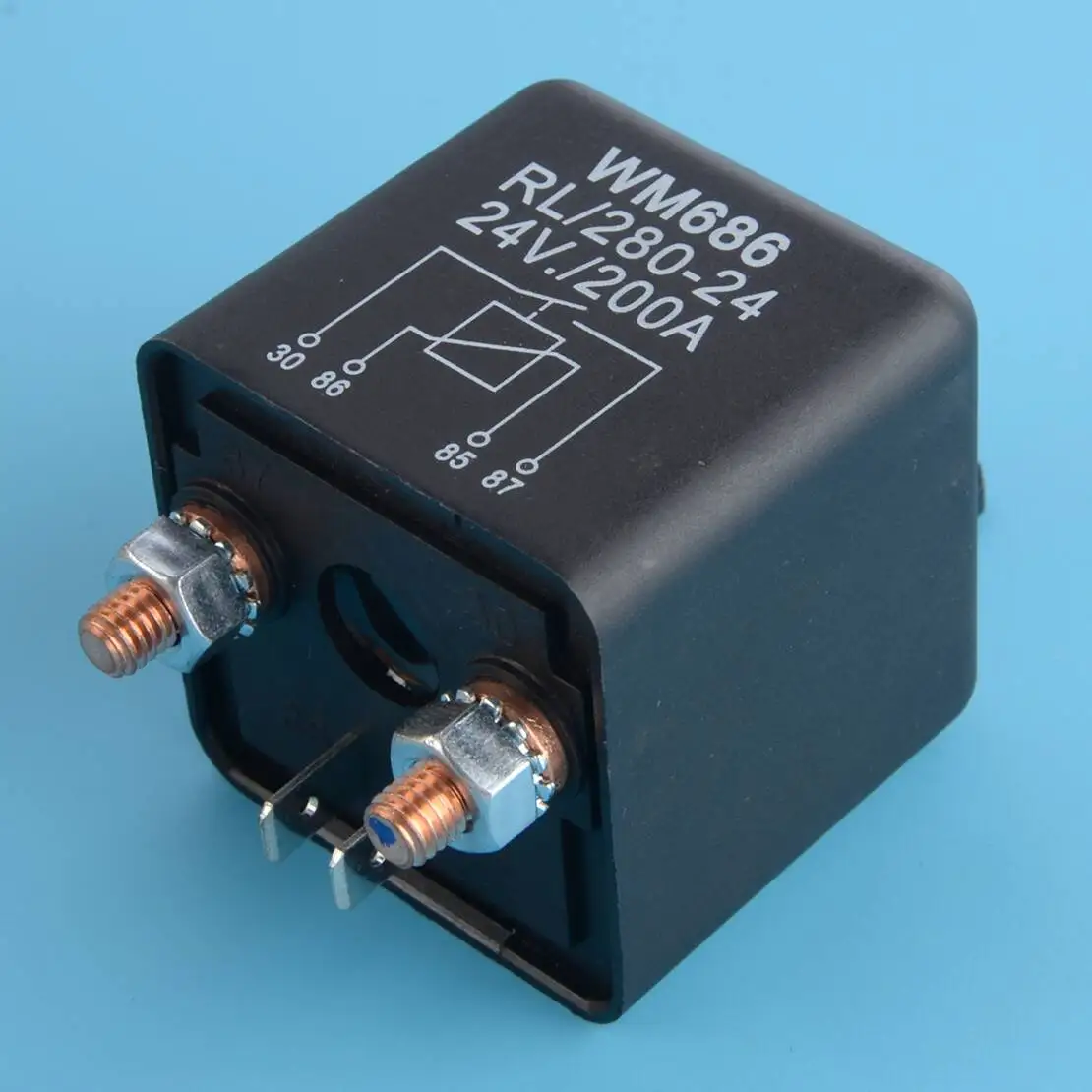 

24V 200A Car Truck Trailer Motor Battery Charging Starter Relay Isolator Black
