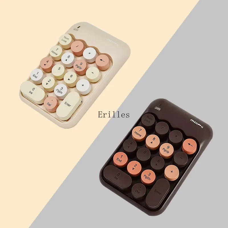 

Wireless Numeric Keypad Mechanical External Financial Cryptographic Keypad Hot Swappable Numpad Programmable for Win/Mac