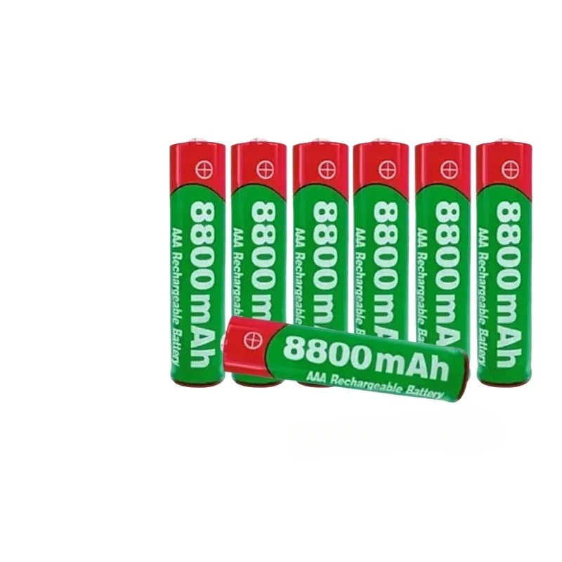 For Clocks Mice Keyboards Toys Remote Controls and More AAA Rechargeable Alkaline Batteries High Capacity 1.5V 8800mAh
