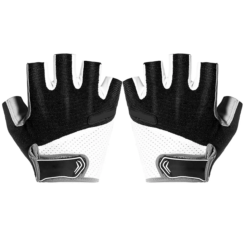 

Anti-slip Half Finger Gloves Breathable Shockproof Riding Driving Summer Black Lightweight Durable Unisex Biking Gloves Outdoor