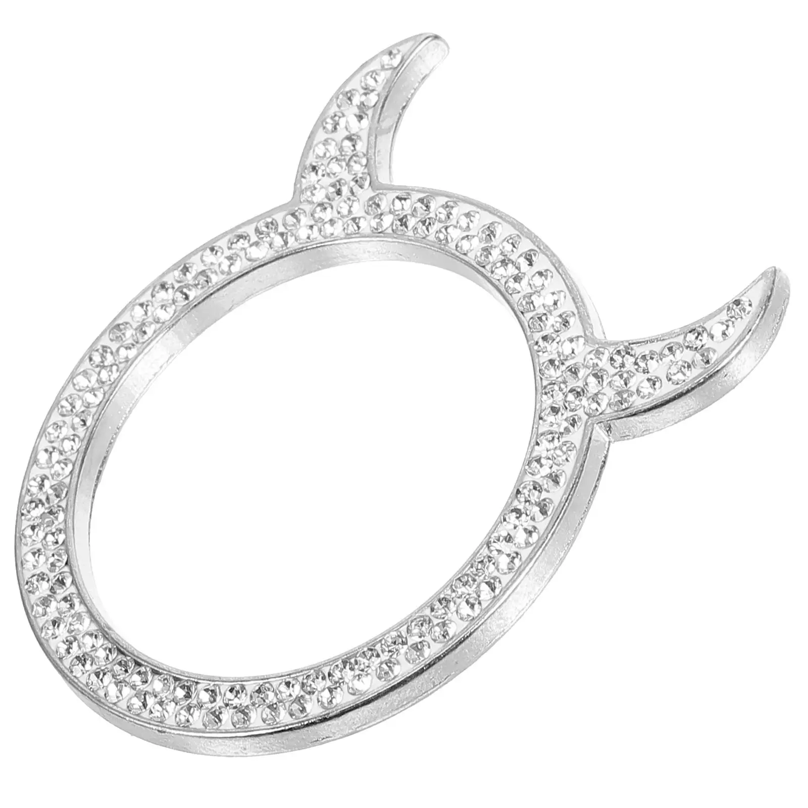 

Car Decorative Ring White Rhinestone Push Start Button Cover Engine Ignition Bling Car Accessories Interior Fashion