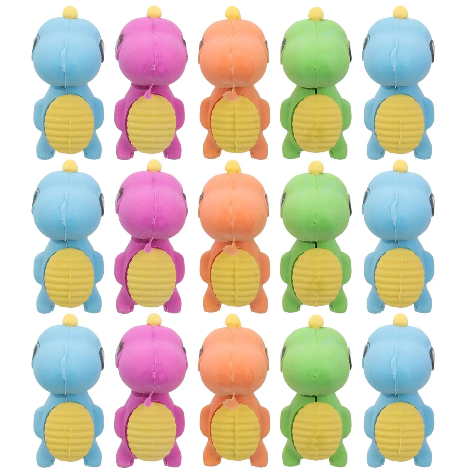 

15 Pcs Erasers Colorful Detachable Cute Cartoon Gifts TPR Lovely Eraser Material Long Lasting Student Supplies