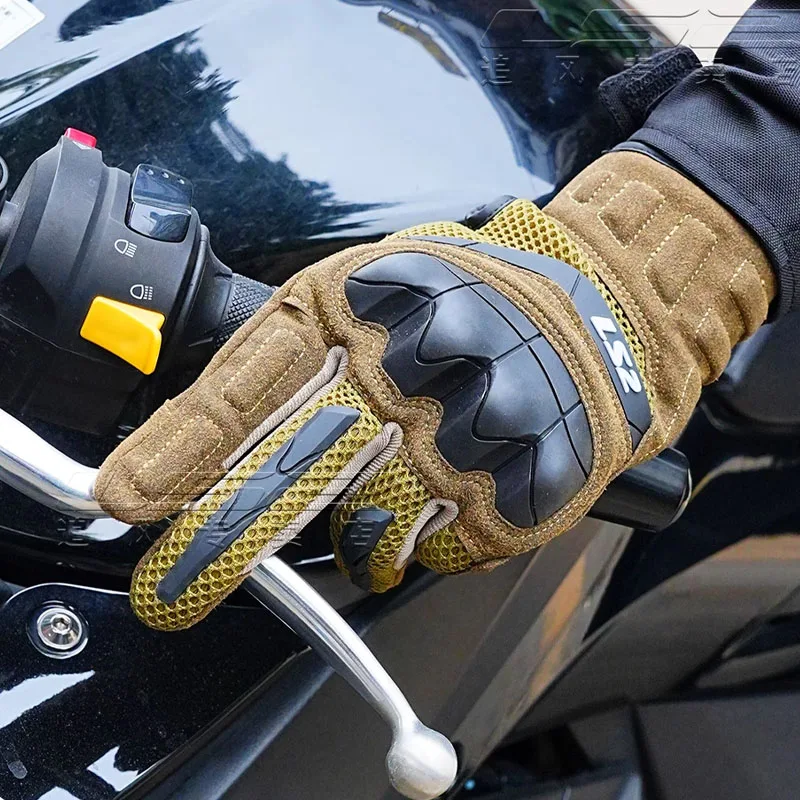 

LS2 MG029 Motorcycle Riding Gloves Anti-drop Racing Car Summer Breathable Motorcycle Wear resistant Tear resistant Touch Screen