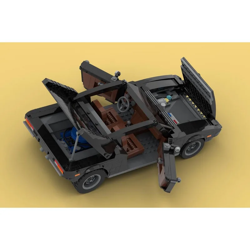 

MOC-76110Classic New Iconic Black Sports Car Building Block Model, 1106Pieces, Boys' Children's Birthday Building Block Toy Gift