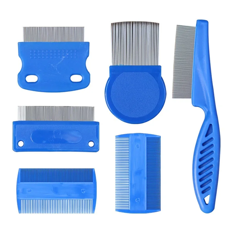 6Pcs/Set Removes Eggs Lices Combs Dandruff Combs Lice Comb Easily Long Lasting Non Deformation Lices Removal Head Lice Comb