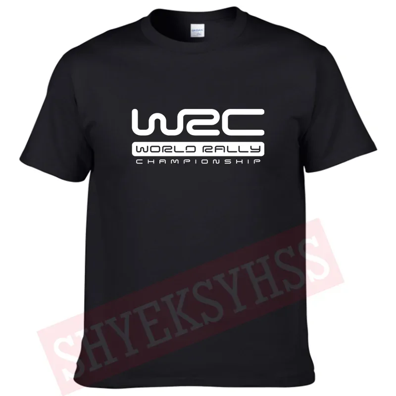 WRC Logo Top Car Race T-shirt Brave Race Men's Summer Fashion Sports T-shirt 100% Cotton Breathable Fan T-shirt 2024