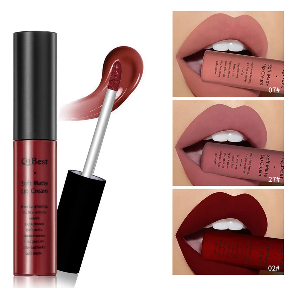 34 Colors Sexy Velvet Matte Lip Gloss Liquid Lipstick Lipgloss Beauty Red Waterproof Long-lasting Lip Stain Makeup For Women