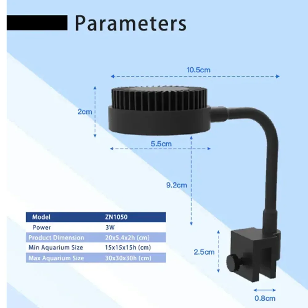 Zetlight LED lamp M1 LED Full Spectrum Nano Small Aquarium Fish Tank Sea Water Saltwater Marine Coral Reef LED and plant Light