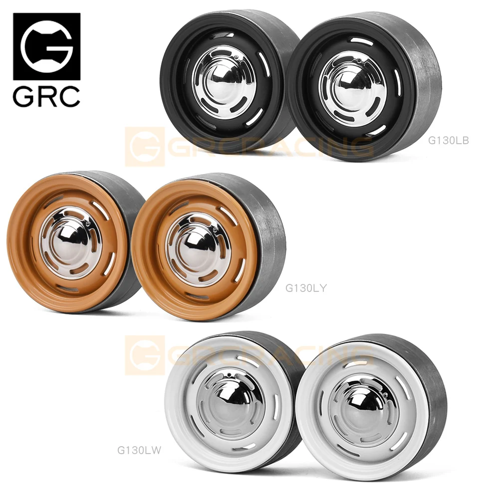 

Grc 1.9-inch Metal Wheel G12 Retro Style 1/10 Simulation Climbing Car Tire Clamp Wheel Scx10 T4