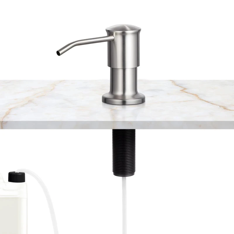 Stainless steel soap dispenser kitchen sink countertop pump dispenser easy to install