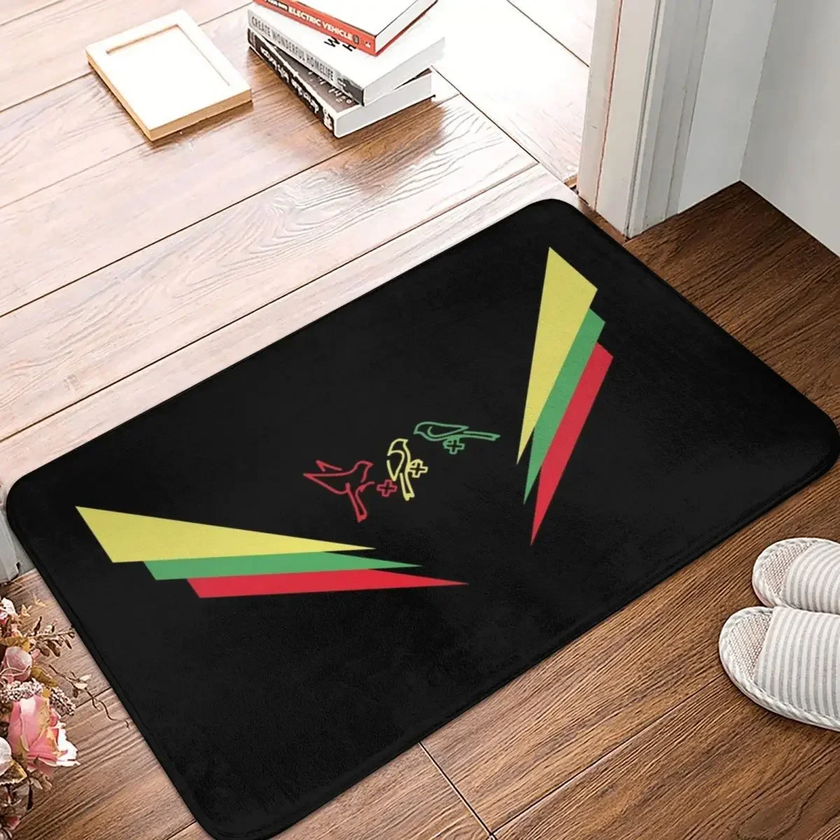 Ajax Bob Marley 3 Little Birds Doormat Rug Carpet Mat Footpad Polyester Anti-slip Antiwear Front Room Corridor Kitchen Bedroom