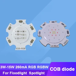 Ingresso 260mA 3W - 12W RGB RGBW LED COB Light + Star substrato