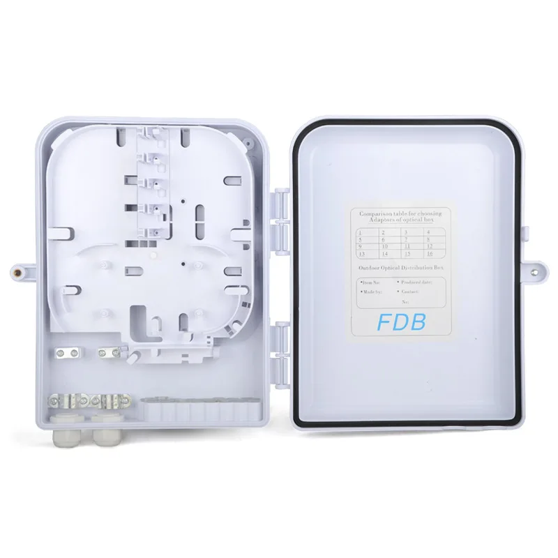 Optical splitter 1: 16 box Terminal box Fiber optic distribution box 16 core Indoor and outdoor waterproof