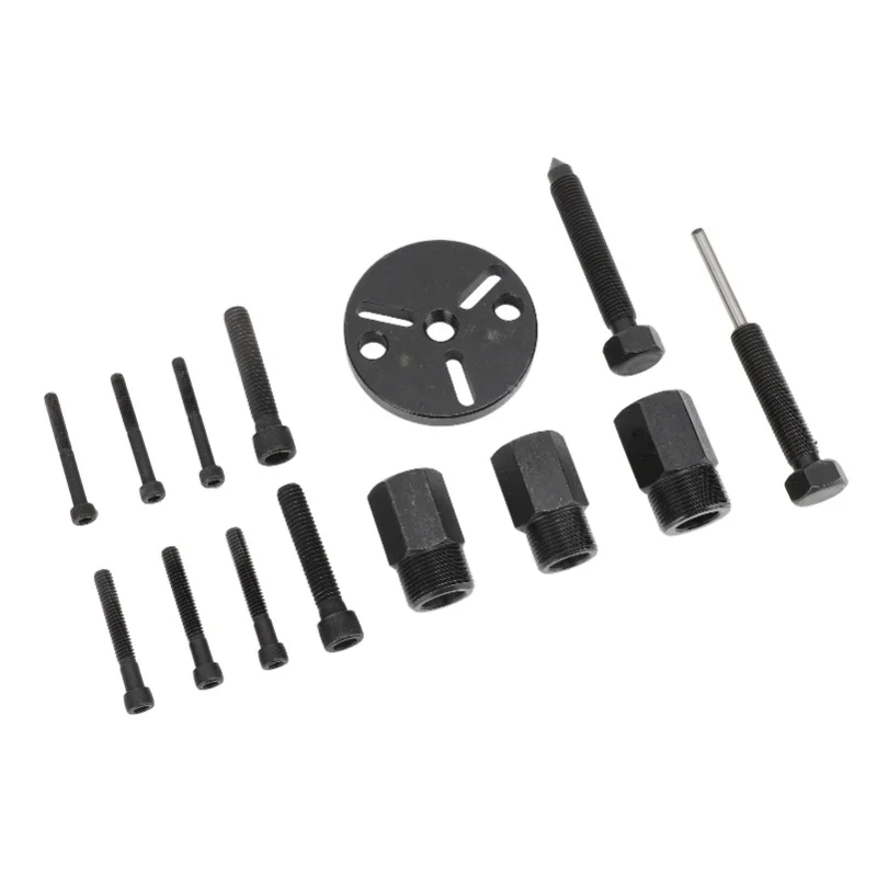 14Pcs AC Compressor Clutch Removal Kit Rust Proof Versatile AC Compressor Clutch Installer Puller For FS6 C171 6P 148 Compressor