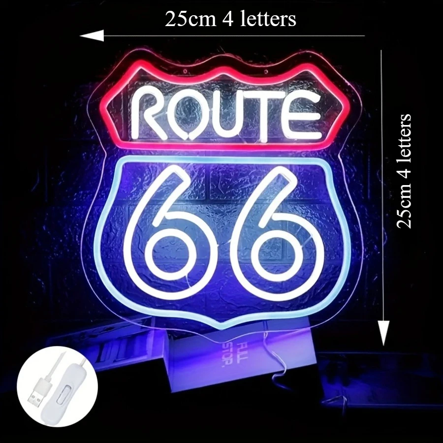 Custom LED Neon Sign Personalized Name Logo Light USB Powered Multi Font Color for Wall Bedroom Bar Party Gift Decor Lighting