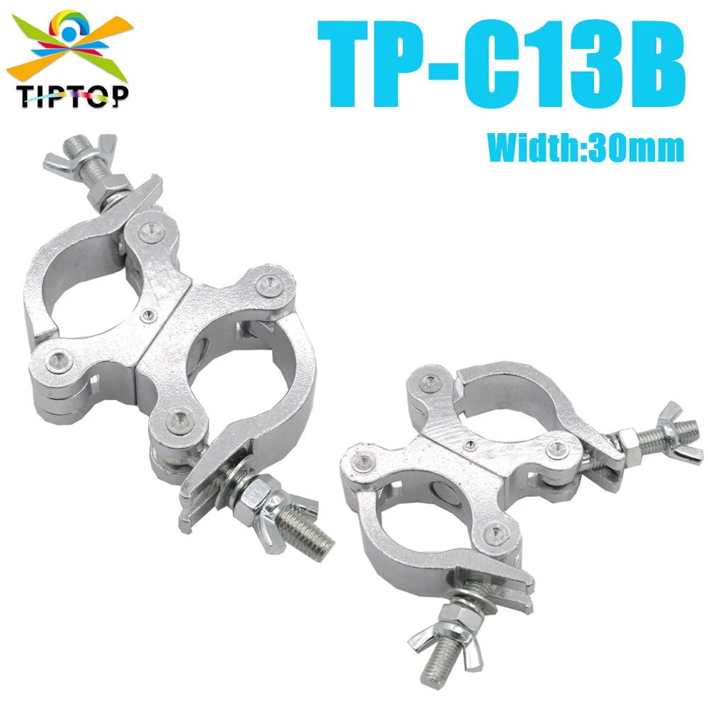 

10PCS New LOAD TP-13B O Clamp Hook Mount F DJ Party Stage Lights Pipe 38mm-52mm Aluminum Alloy 30mm Wide Double O Ring