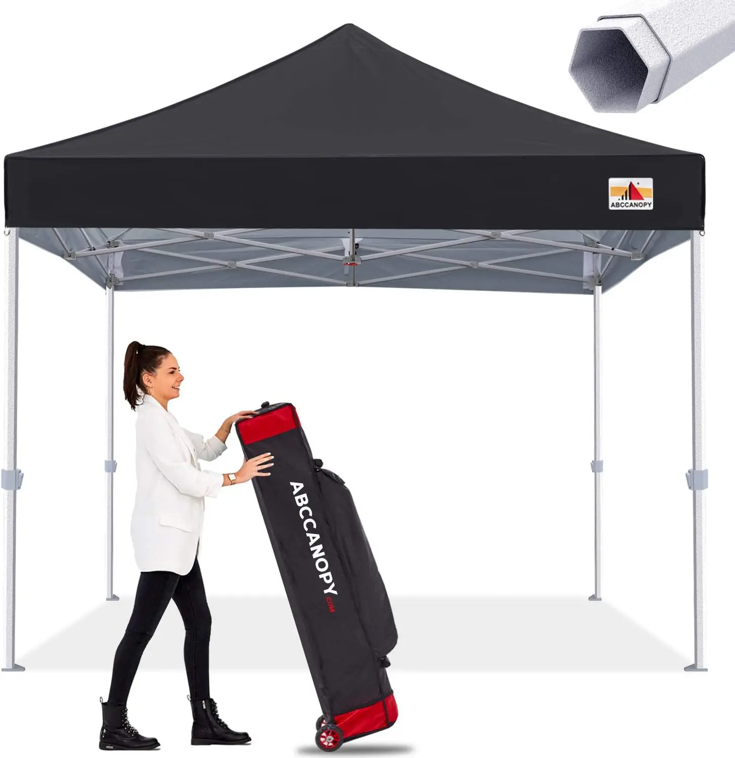 

Commercial Pop Up Canopy Tent 10x10 Premium-Series, Black