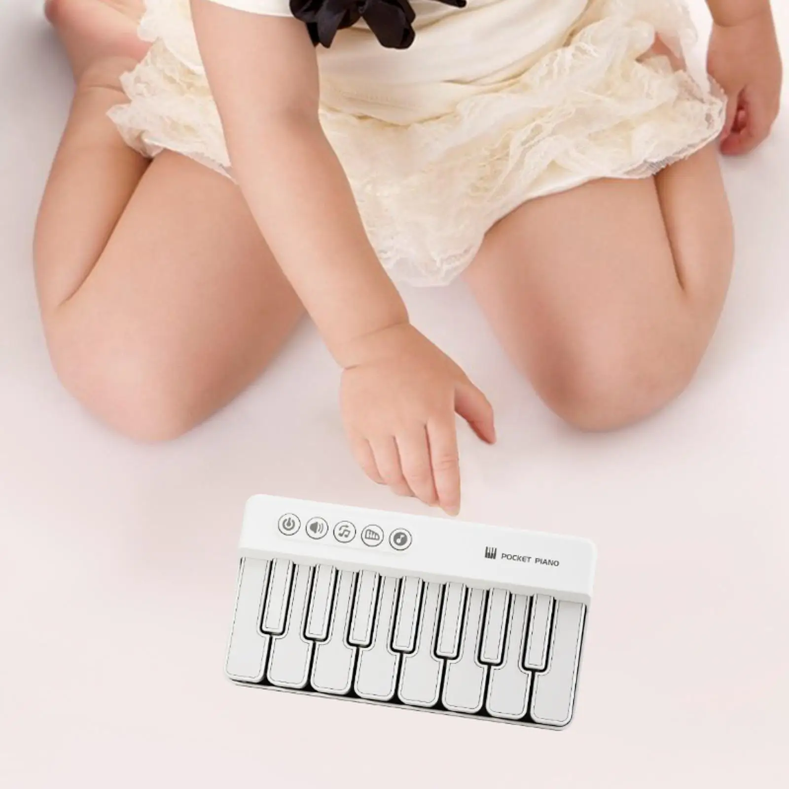 Rainbow Light Piano Keyboard Plastic Musical Toy for Baby Children Early Learning Gift