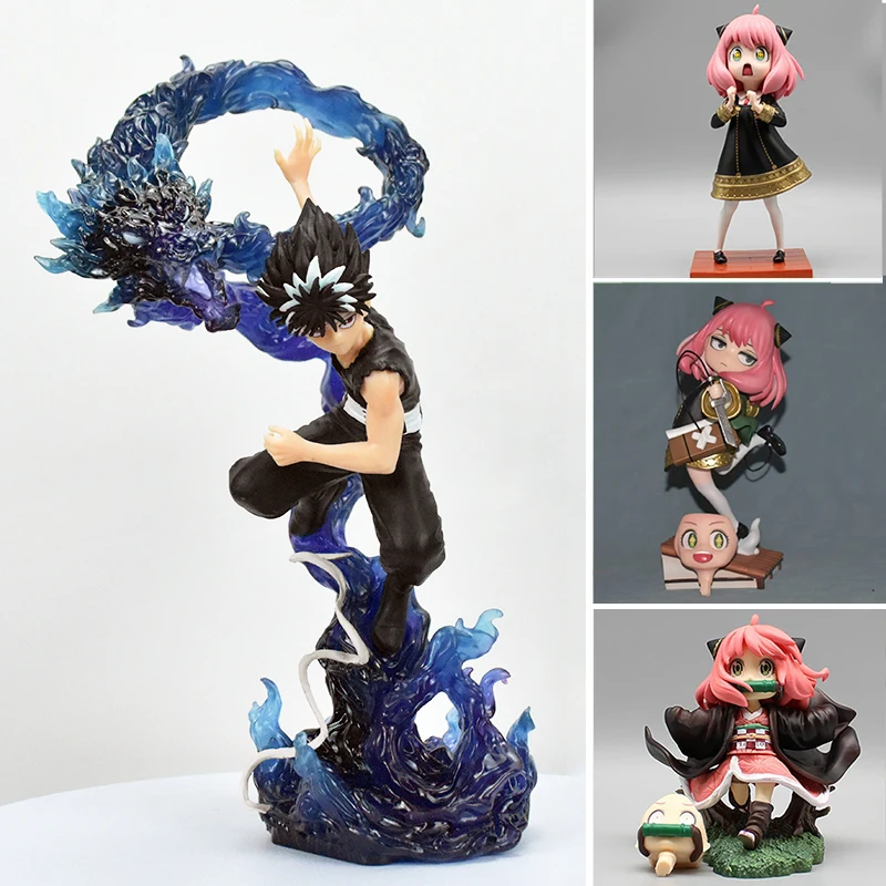 

Anime Kawaii Anya Forger Action Figures Spy×Family Figurine Anya Cos Nezuko Figure Yuusuke Urameshi toys YuYu Hakusho Model