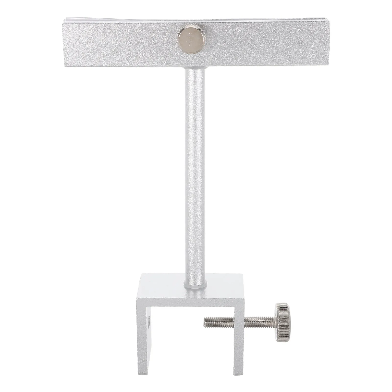 Silver Aluminum Alloy Sign Holder Clamp Adjustable Clip on for Clothing Price Tag Vendor Booth Sign Holder Store Advertising