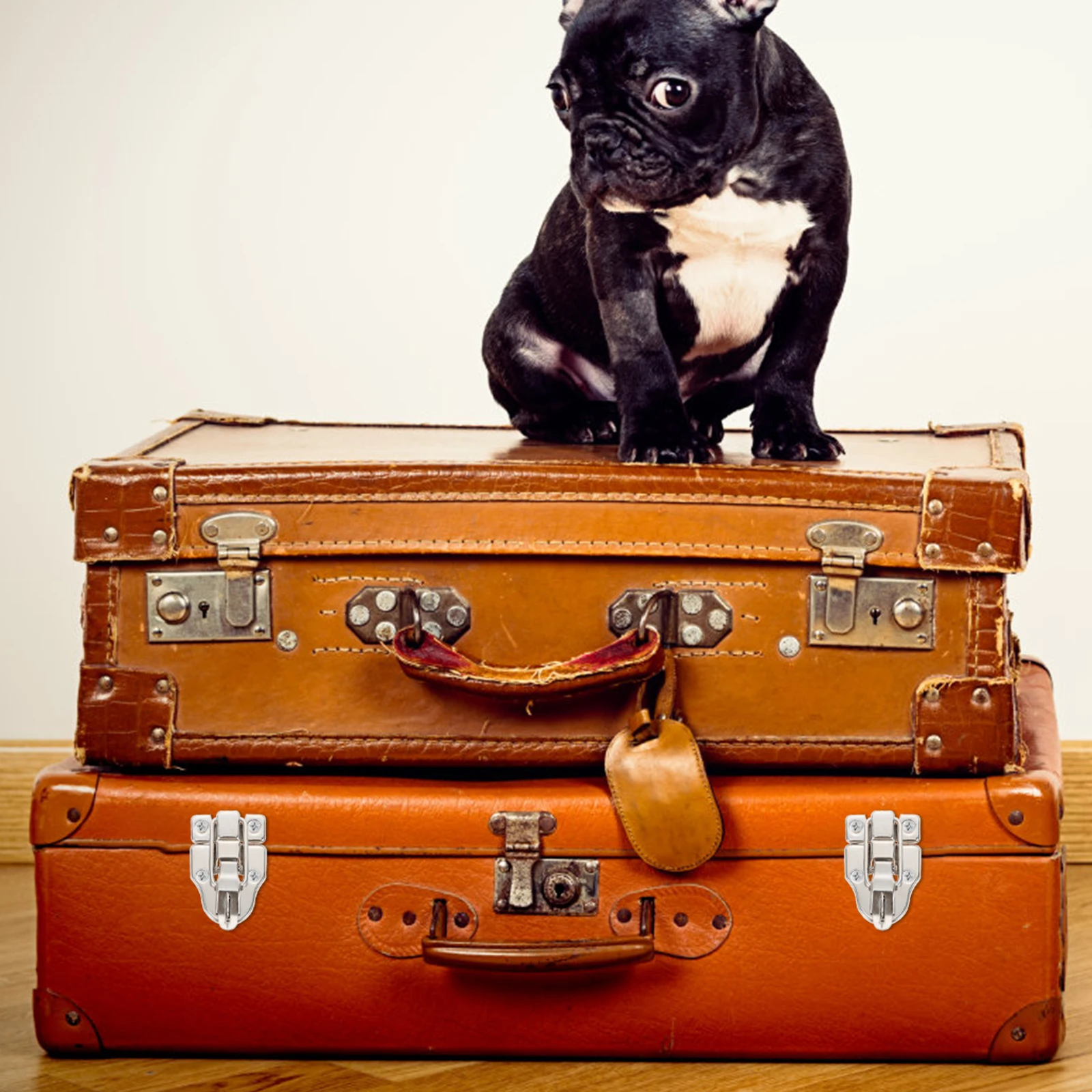 

10pcs Vintage Iron Toggle Hasp Latch Buckle Replacement For Wooden Jewelry Case Cabinet Drawer Chest Furniture Hardware Fastener