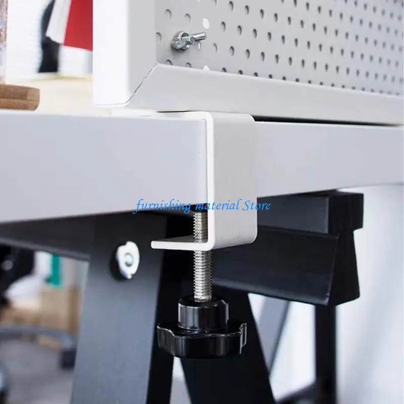 Y5GD Easyly Install U Pegboard Brackets with Simple Setups for Space Saving Office Game Home Desktop Accessories
