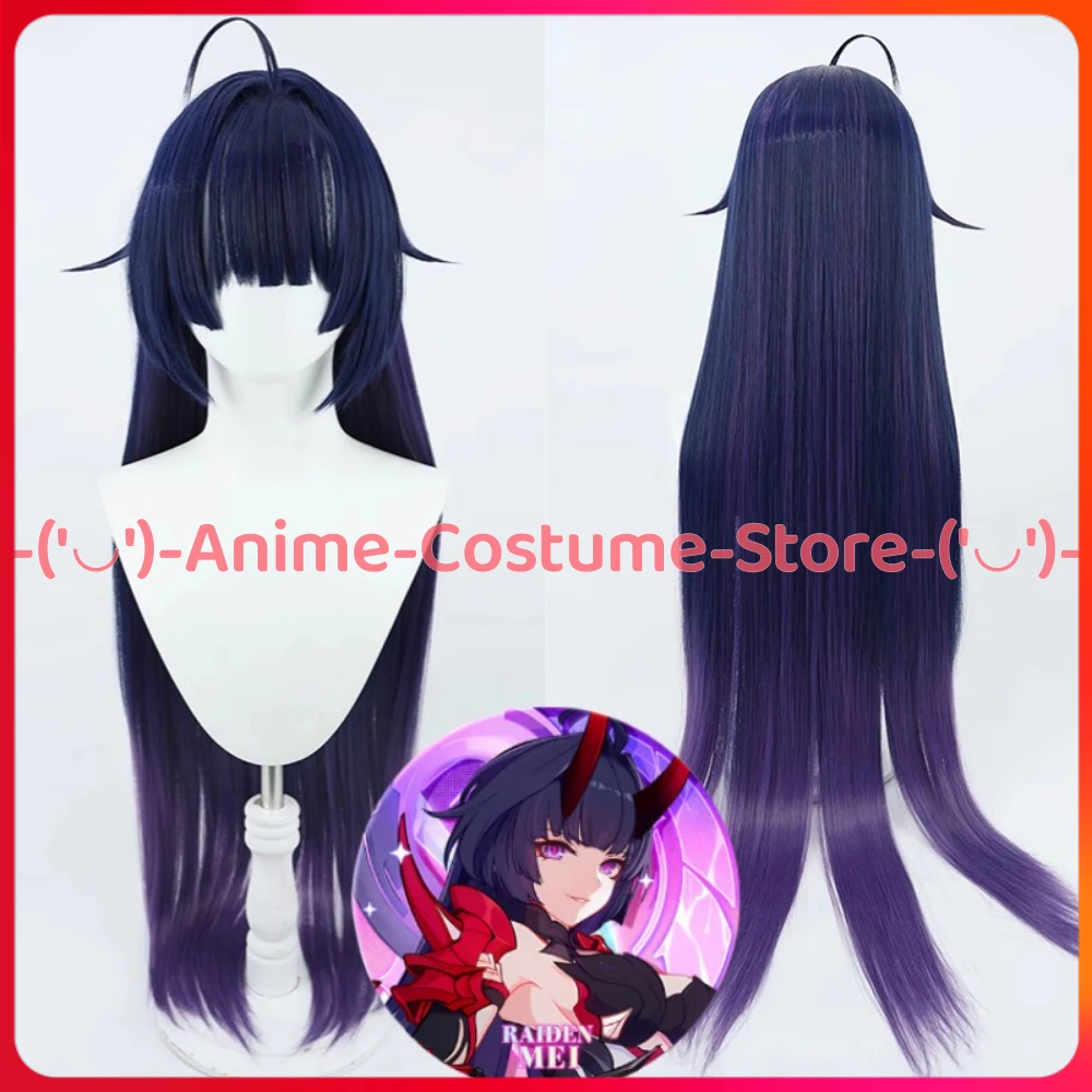 

Honkai Impact 3rd Herrscher of Thunder Hyakki Tenmei Raiden Mei Cosplay Wig Game Character Halloween Carnival Party Costume Wigs