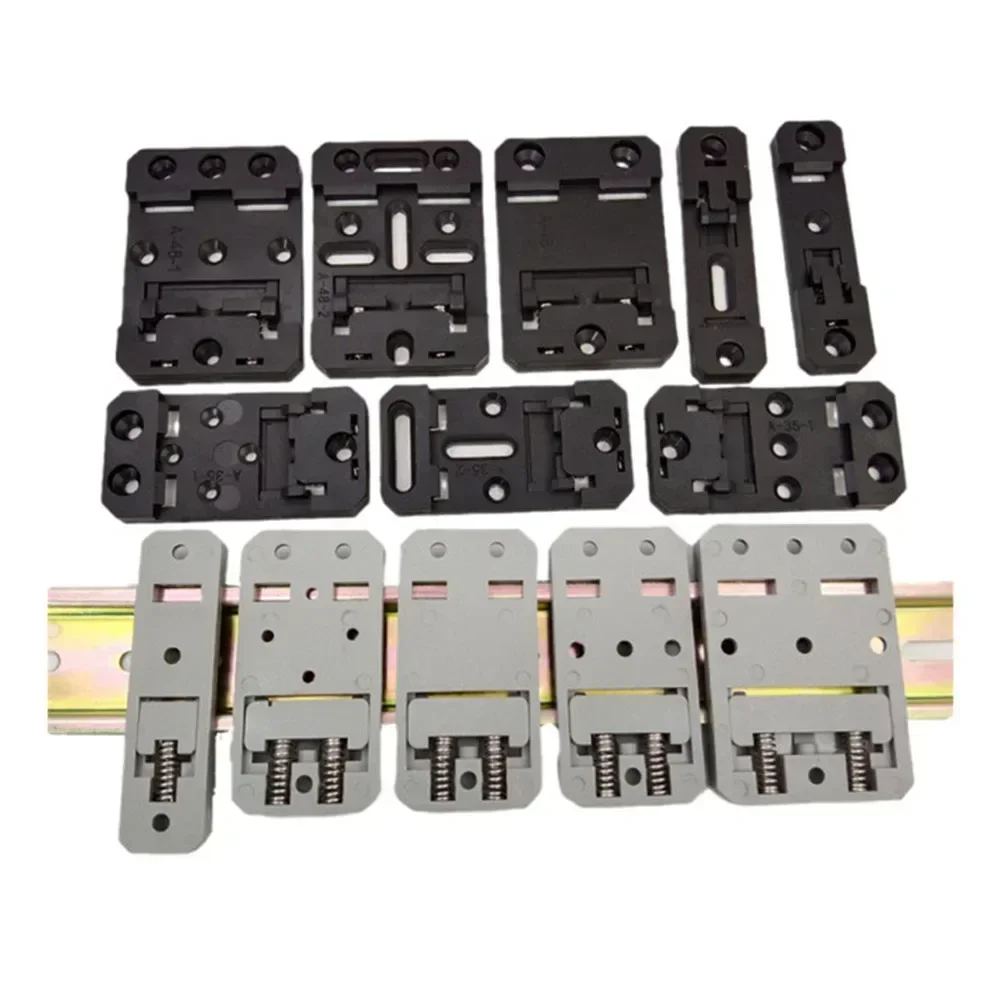 Din35 Guide Rail Buckle Fixed Installation Bracket Plastic C45 Guide Rail Buckle For Circuit Board Mounting Power Tools Parts