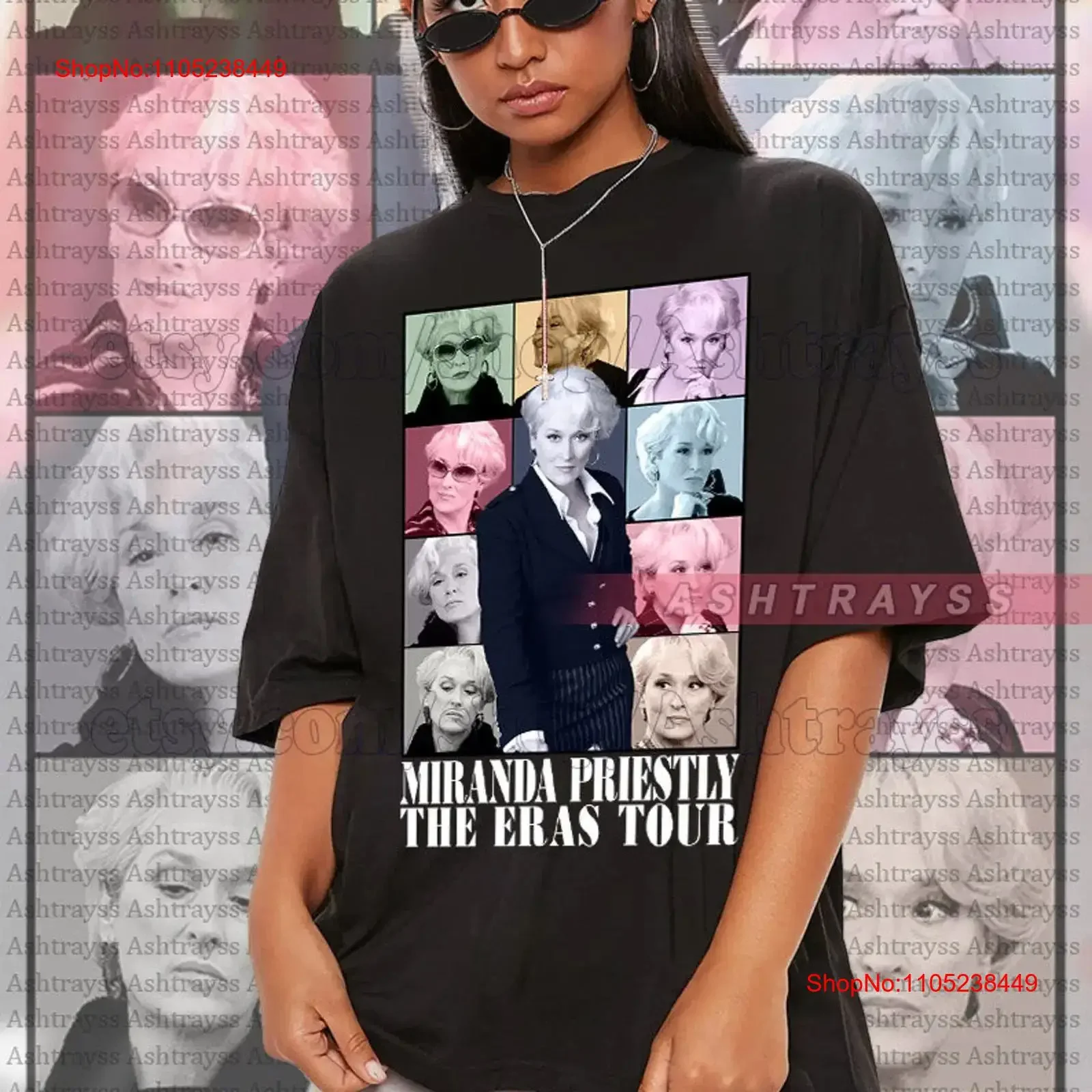 Miranda Priestly The Eras Tour tee Meryl Streep Vintage Bootleg shirt vintage Washed fashion Slightly Soft Breathable Unisex