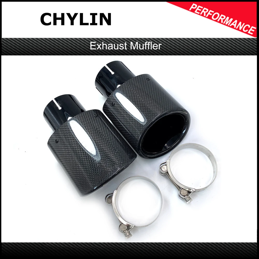 Heißer Auto Auspuffrohr Geändert 105mm 115mm 130mm 150mm Große Durchmesser Düse Helle Cawide Oval Carbon auto Auspuff Schalldämpfer 1 Stücke