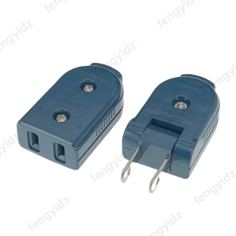 الولايات المتحدة الأمريكية اليابان كندا تايوان المكسيك الذكور الإناث الأسلاك قابس طاقة 90 درجة دوران 2 دبوس 10A سلك تمديد الطاقة Rewireable التوصيل