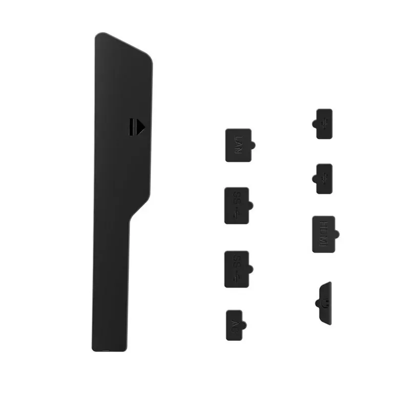 for PS5 Pro and for PS5 Slim Optical Drive Version 9 in 1 Silicone Dust Plug Set for USB HDMI Ports Host Protection Cover