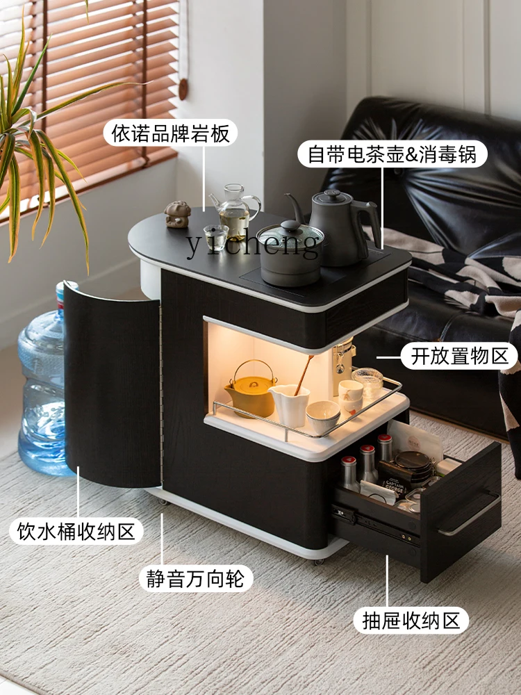 Zk Simple Mobile Tea Table Household Small Light Luxury Modern Coffee Table Balcony Small Tea Cart