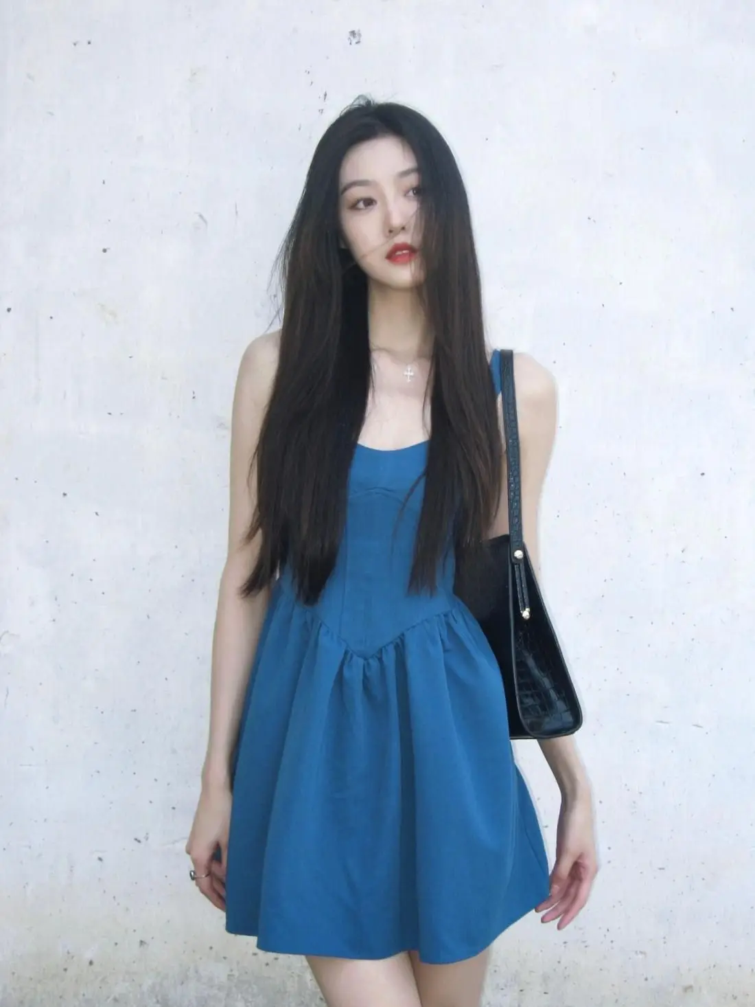 เดรสแขนกุดผู้หญิงลายดอกกุหลาบสไตล์สปริงถักโครเชต์ทรงฟูเอวเอ็มไพร์สำหรับปิกนิกสไตล์โมริเกิร์ลลายป่าสไตล์คอทเทจคอร์