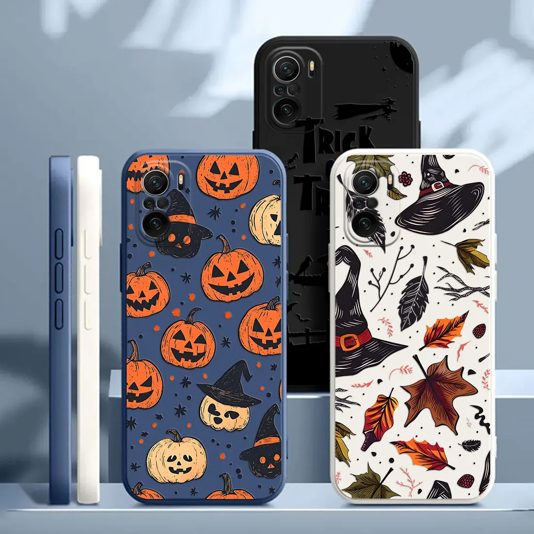 

Witch Pumpkin Hat Leaves Case For Xiaomi Poco X7 F7 M7 X4 X5 F6 M6 Pro 5G X3 Mi 11 10T 11T 12T 13T 14T Pro 15 Ultra Phone Cover