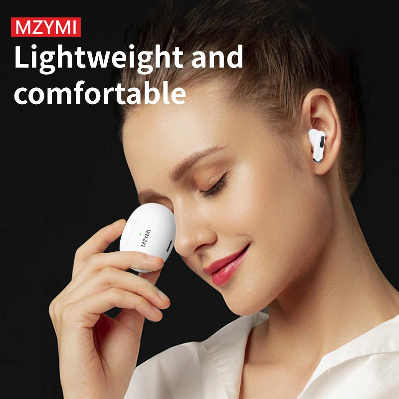 MZYMI True Wireless Earbuds Pro S Bluetooth Headphones HiFi Stereo Sound In-Ear Earphones Built-in Mic Waterproof Headset