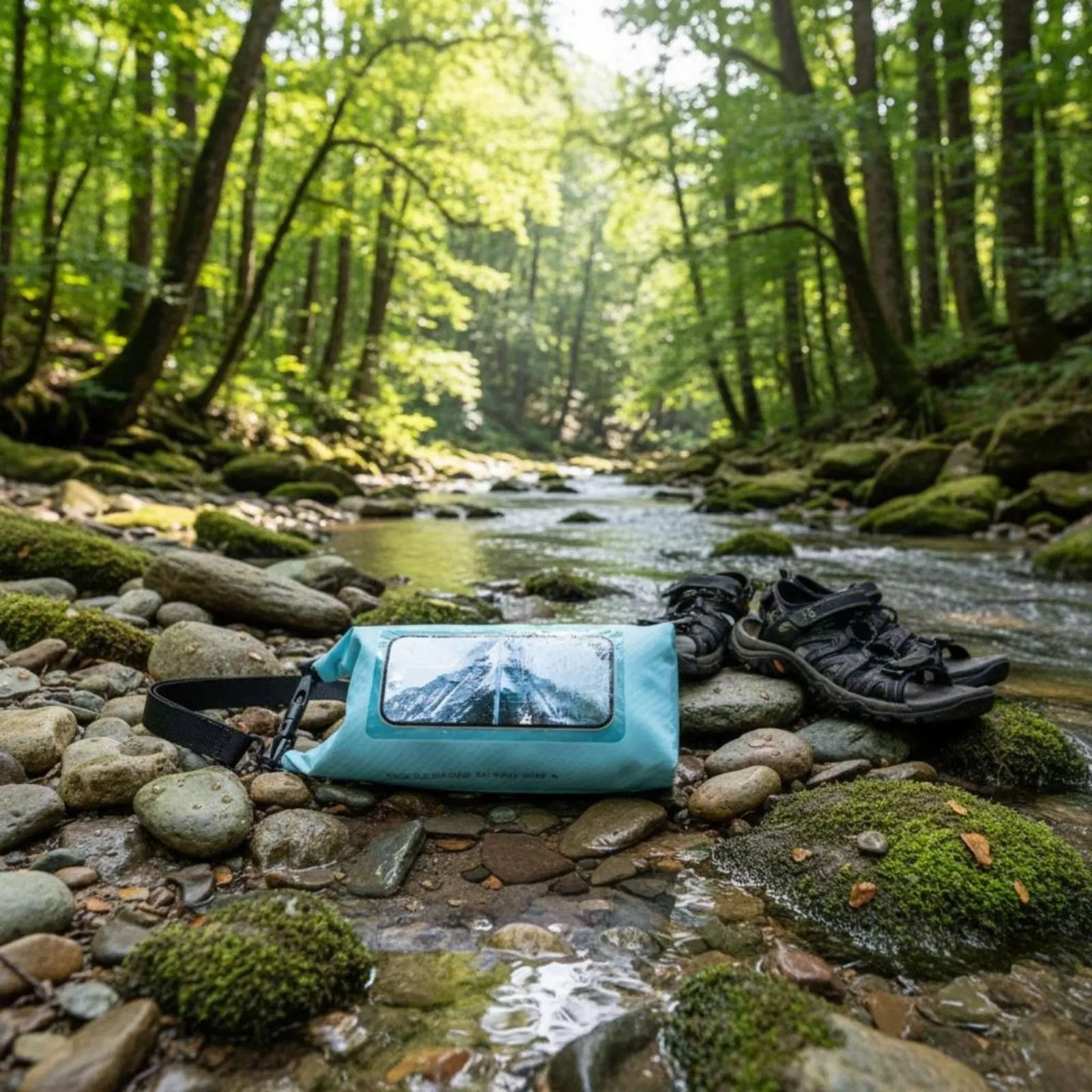 

Водонепроницаемый чехол для телефона с окном, износостойкий, с рисунком под карбон, легкий, для любителей пляжного отдыха