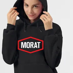 Morat Letter Printing Hoodies Women Autumn Oversize Hoodie Fashion Fleece Sweatshirts Casual Winter Pullover Unisex Tops