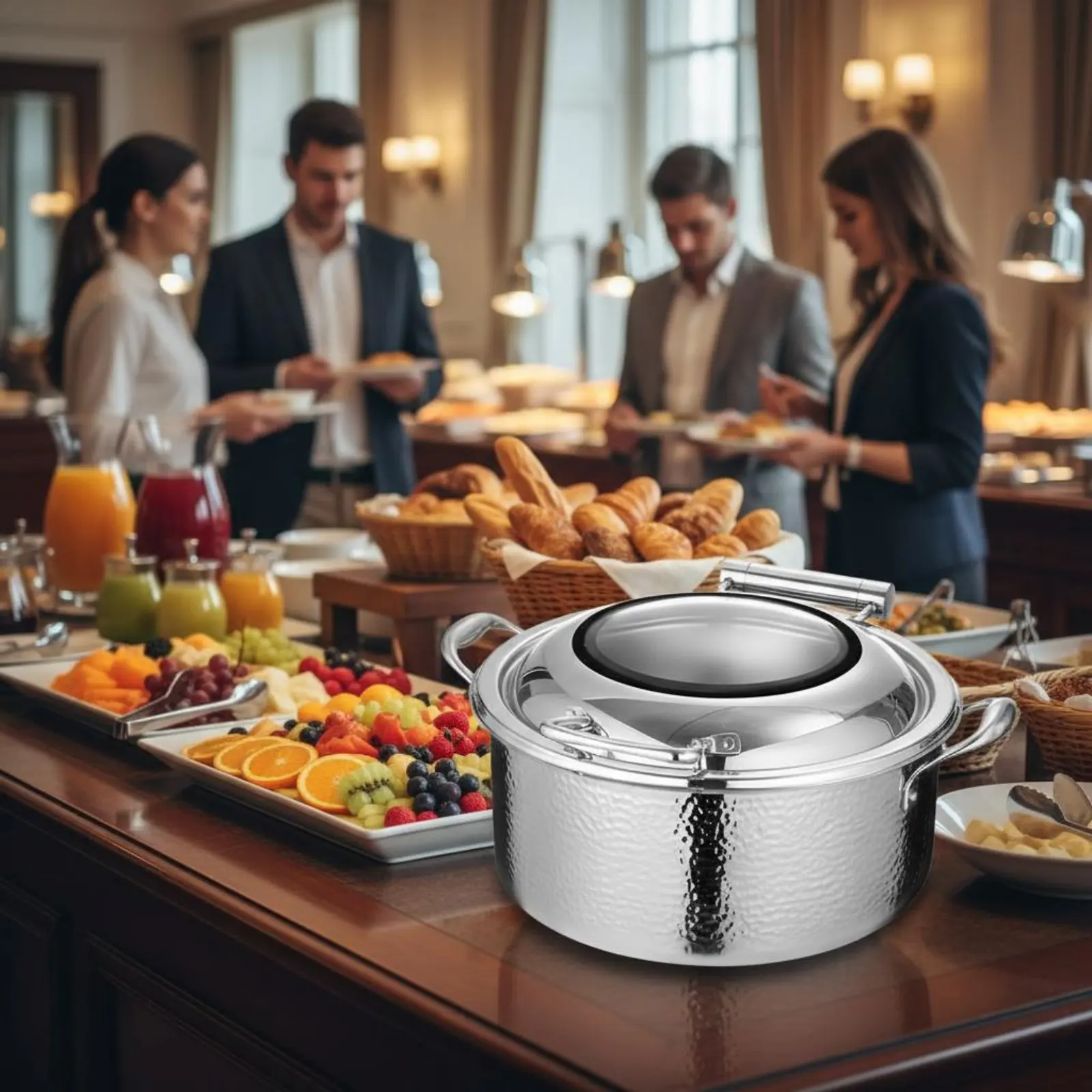 

Professional Buffet Warmer Large Capacity Electric Buffet Heater Electric Food Warmer Adjustable Temperature Control