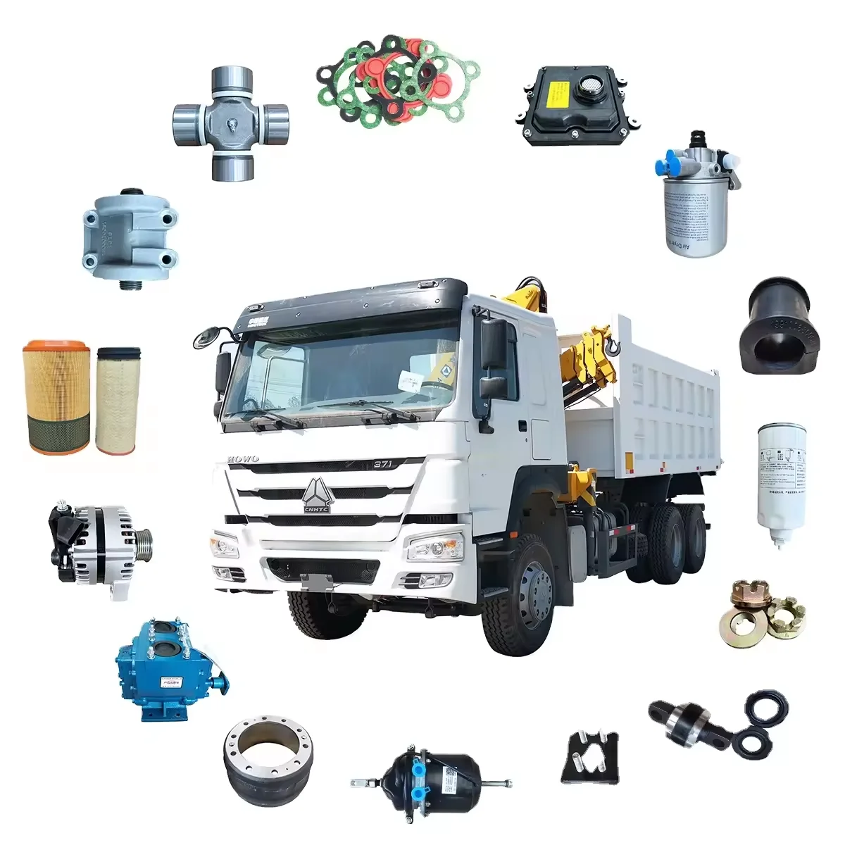 

371 375 Dump Truck Spare Parts Accessory For Sinotruck Original