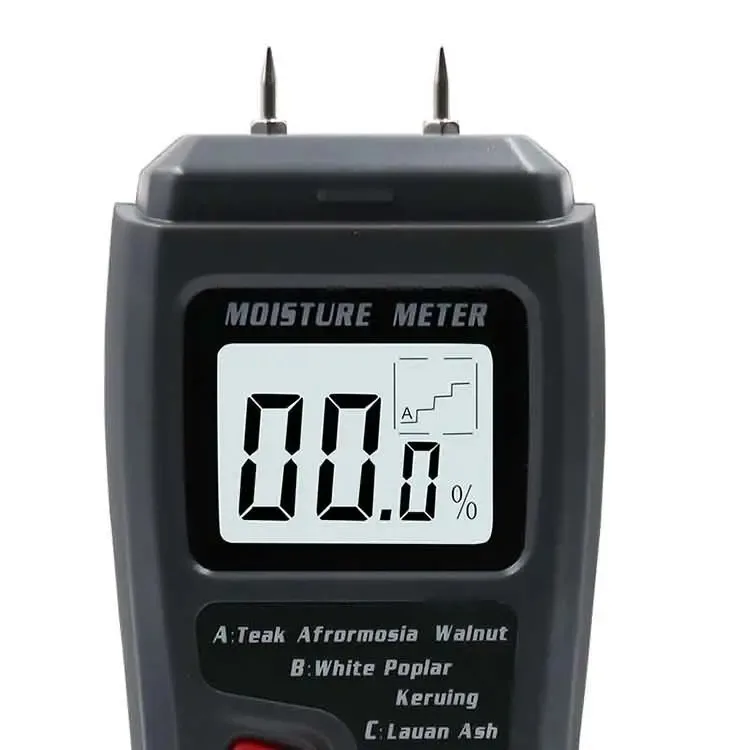 EMT01 Holzfeuchtemessgerät 0-99,9% Feuchtigkeitsdetektor Großes LCD-Display Zwei-Pin-Design für Holz, Brennholz, Holzböden – Detail 7